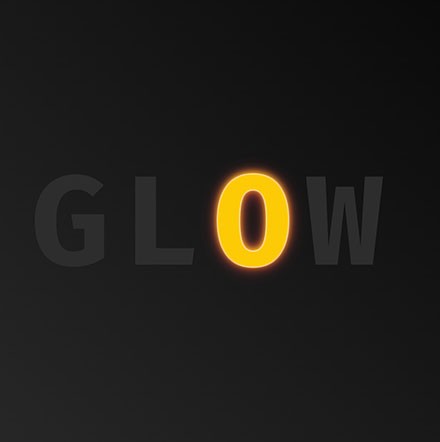 The word Flicker with one letter lit up in yellow with a neon glow